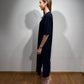 Abby V-neck jersey dress dark navy