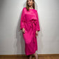 Anna Dress (Satin) fuchsia