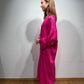 Anna Dress (Satin) fuchsia