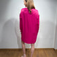 Anna Short Dress (Satin) fuchsia