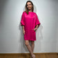 Anna Short Dress (Satin) fuchsia