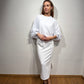 Annora Sweater Skirt white