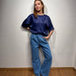 Anna T-shirt (satin) navy